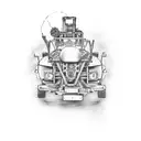 mechanic, woodworking,family,jeep,steampunk tattoo design idea