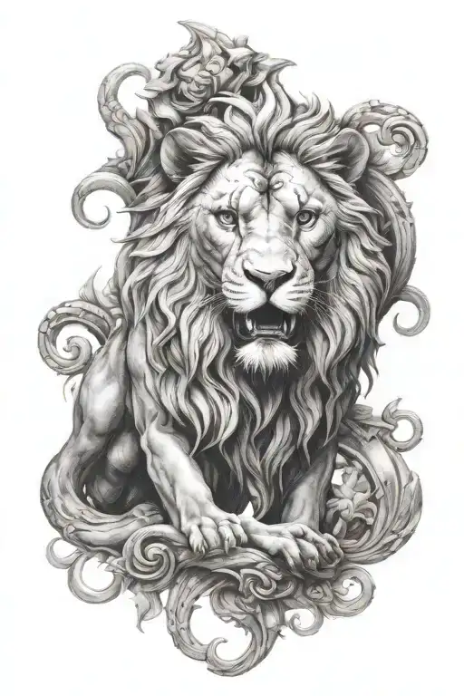 LEO SODIAC SYMBOL tattoo design idea