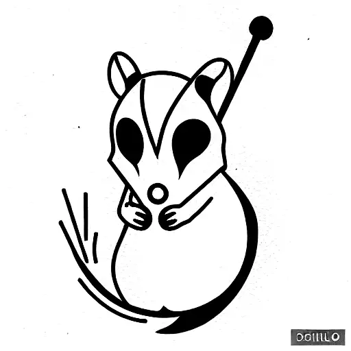 Ardilla gamer tattoo design idea