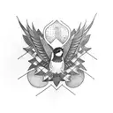 Sparrow tattoo design idea