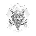 IT techonology and adventure motorcycle tattoo design idea