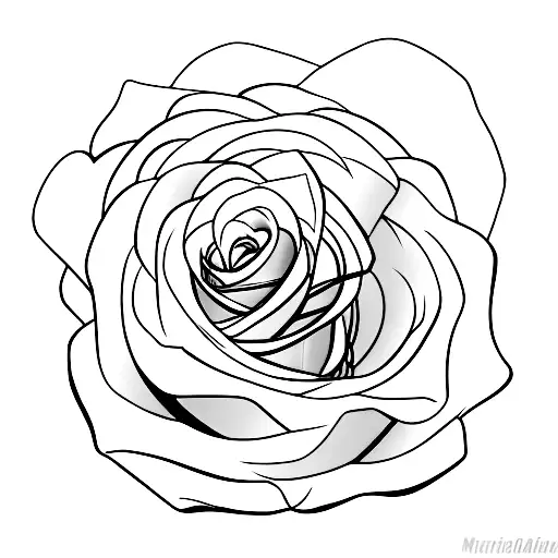 date "08-04-15" with rose tattoo design idea