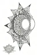 elbow Mandala expanding tattoo design idea