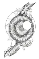 elbow Mandala expanding tattoo design idea