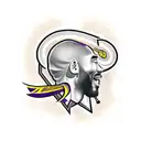 the kobe logo with a black mamba wrapped around it tattoo design idea