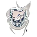 the kobe logo with a black mamba wrapped around it tattoo design idea