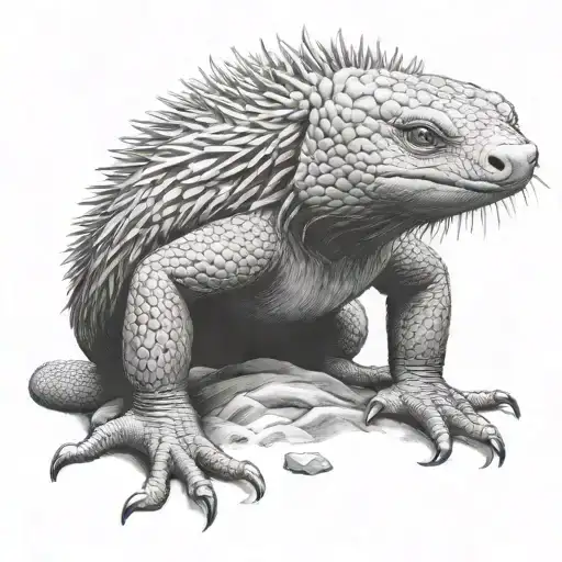 knuckles the echidna tattoo design idea