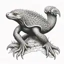 knuckles the echidna tattoo design idea