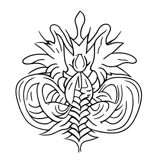 Scottish thistle emblem  tattoo design idea