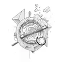 diving  tattoo design idea