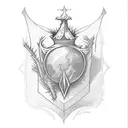 Chalice with Thistle emblem etching tattoo design idea