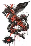 virgo taurus scorpio zodiac sign tattoo design idea