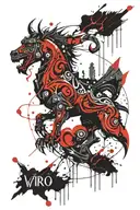 virgo taurus scorpio zodiac sign tattoo design idea