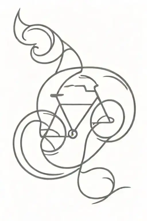 spiritual cars bikes karma symbol tattoo design idea