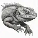 bearded dragon tattoo design idea