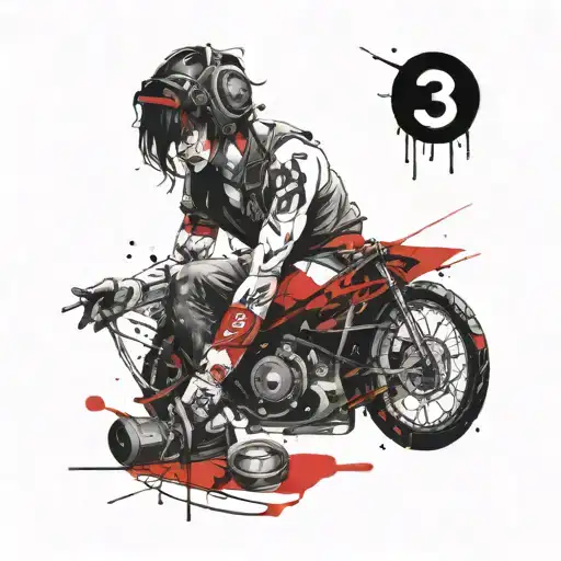 333 angel number tattoo design idea