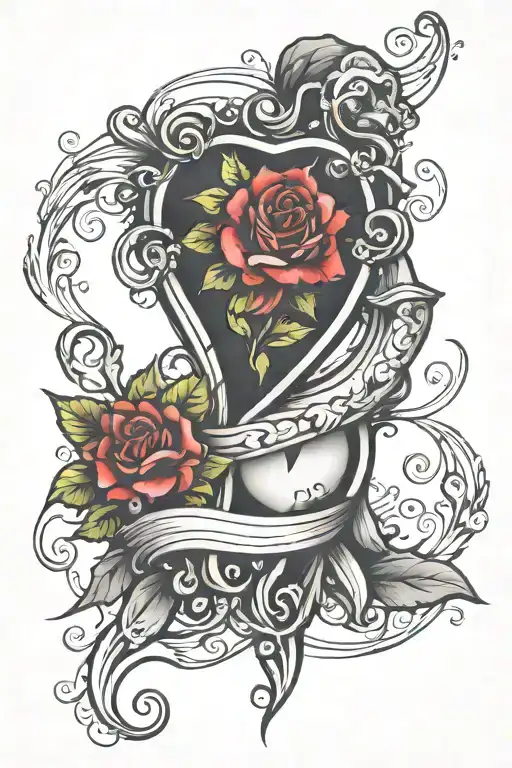 herz tattoo design idea