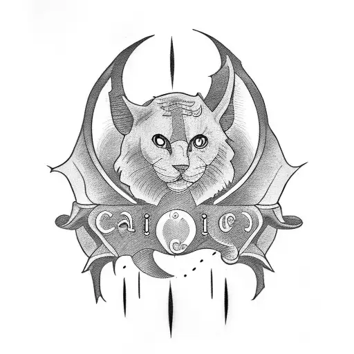 CALI RAISED in old english font on separated on the outsode of 2 forearms tattoo design idea