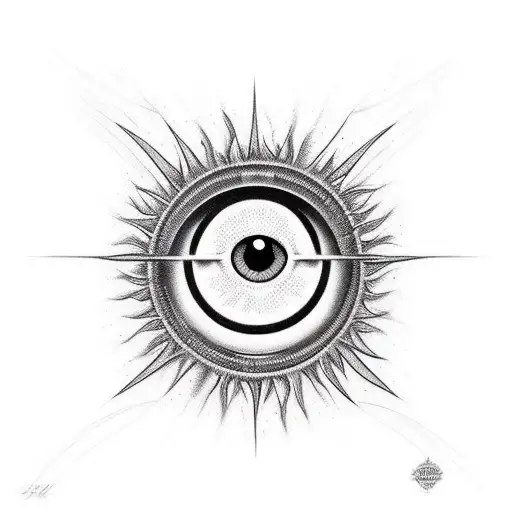 Evil Eye tattoo design idea