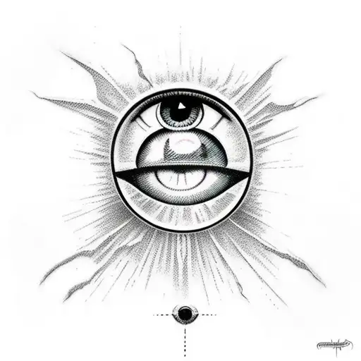 Evil Eye tattoo design idea