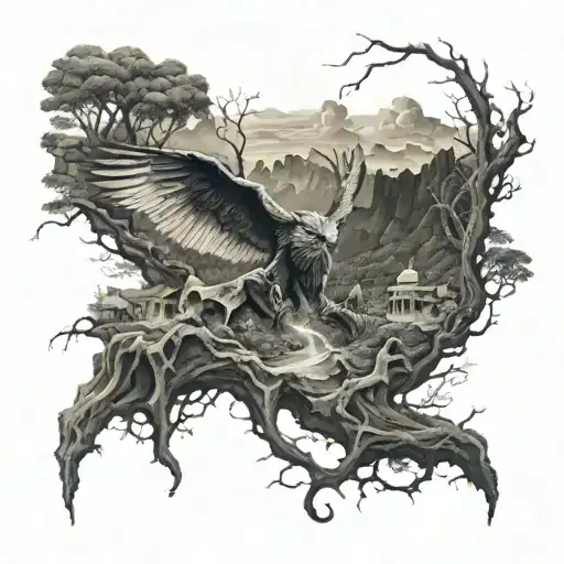 valley of the shadow of death tattoo design idea