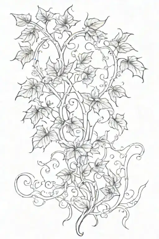 ivy vines but mystical tattoo tattoo design idea