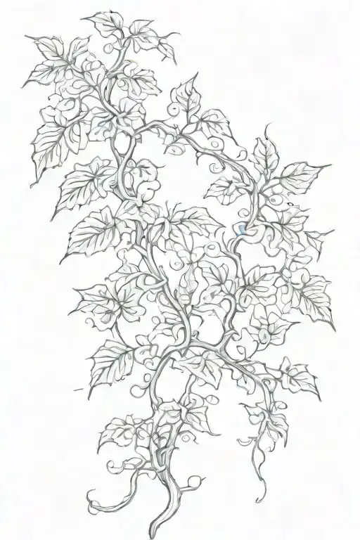 ivy vines but mystical tattoo tattoo design idea