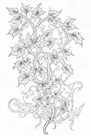 ivy vines but mystical tattoo tattoo design idea
