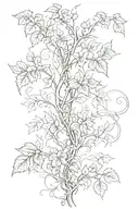 ivy vines but mystical tattoo tattoo design idea