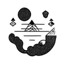 vaporwave tattoo design idea