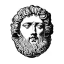 marcus aurelius vaporwave tattoo design idea