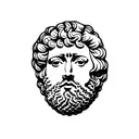 marcus aurelius vaporwave tattoo design idea