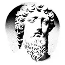 marcus aurelius vaporwave tattoo design idea