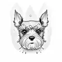 miniature schnauzer tattoo design idea