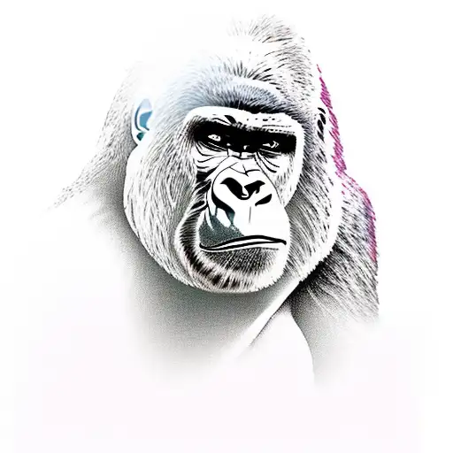 Gorilla tattoo design idea