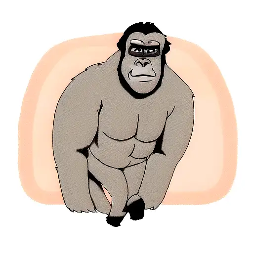 Gorilla  tattoo design idea