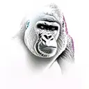Gorilla tattoo design idea