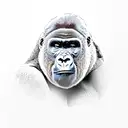 Gorilla tattoo design idea