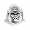 Gorilla tattoo design idea