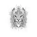 34 loop  tattoo design idea