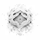 34 loop  tattoo design idea