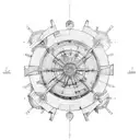 ship wheel tattoo design idea