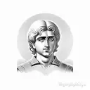 alexander the great with powerful words tattoo design idea