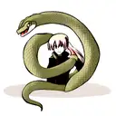 Snake tattoo design idea