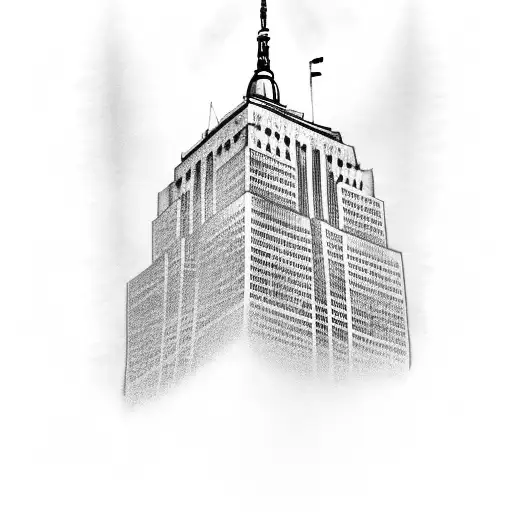 empire state with names of raffy, eve, sofia,brooklyn, madison and liberty tattoo design idea