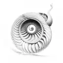Nautilus tattoo design idea