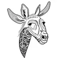 drunk donkey with Stella bier glass tattoo design idea