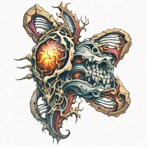 Spinal tattoo design idea