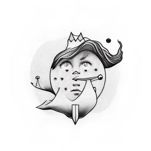 little prince tattoo design idea