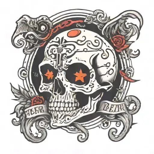 Death shadow mtg tattoo design idea